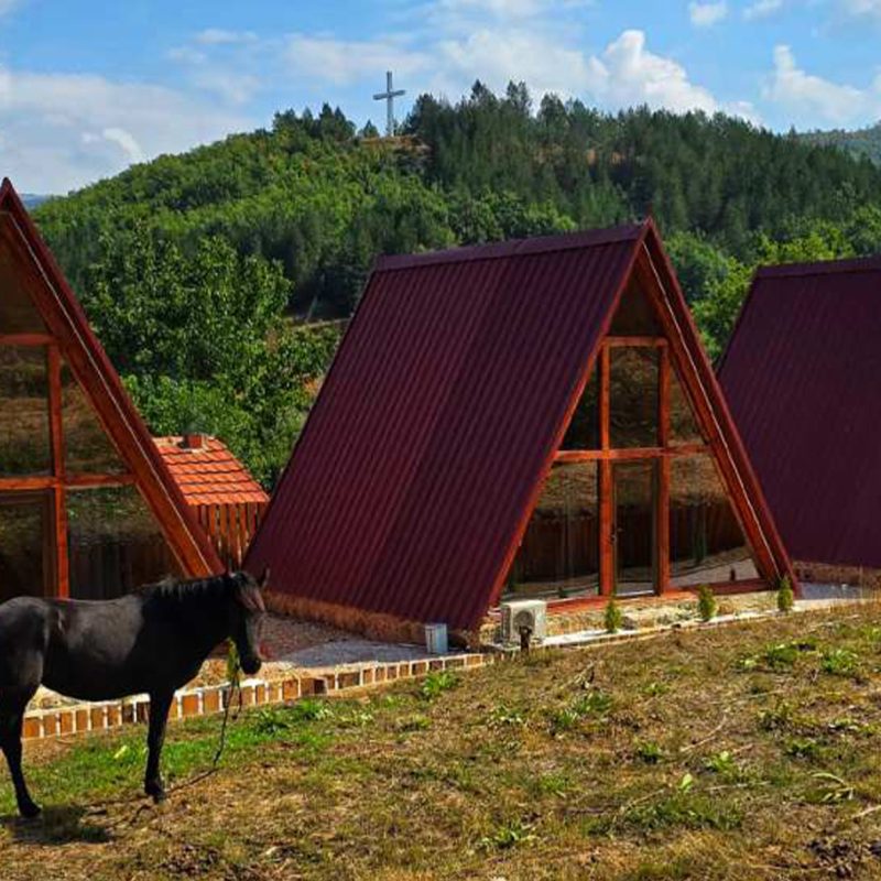 nature resort Ohrid Resort Bate Bole villa pool mountain landscape Macedonia